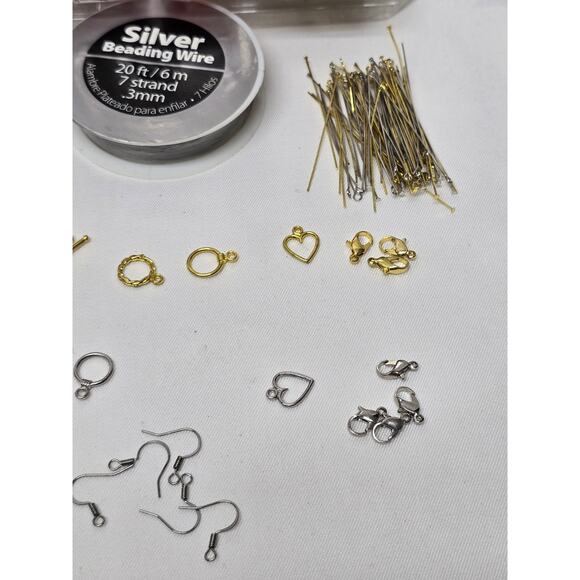 Jewelry Making Gift Set | Multi Color Beads Chain Ear Wire Bracelet & Necklace - Picture 6 of 8